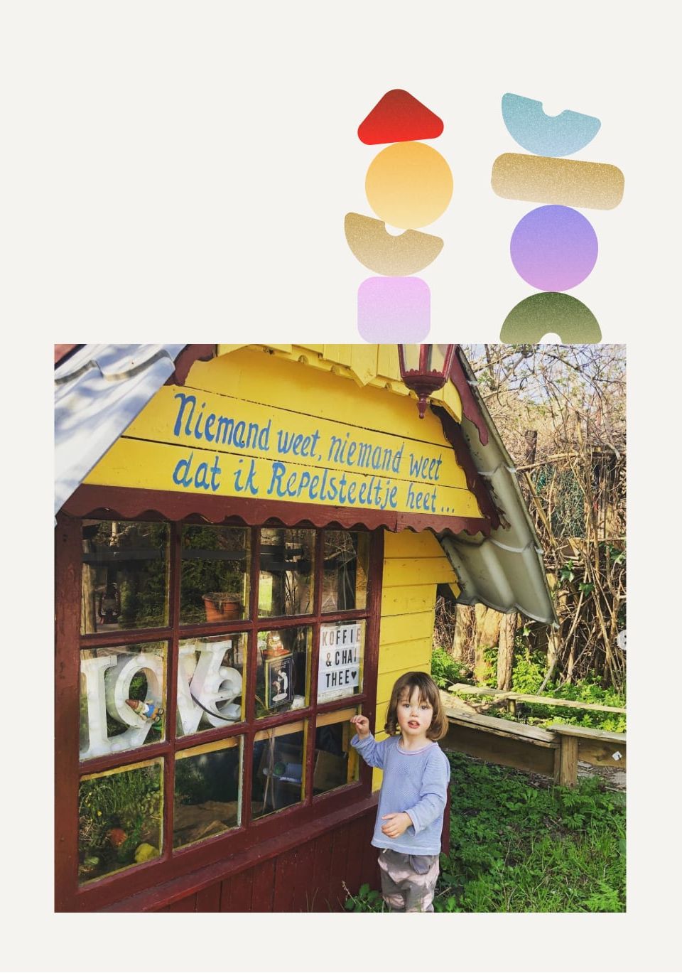 Girl in a hut